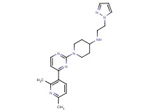 1-[4-(2,6-dimethylpyridin-3-yl)pyrimidin-2-yl]-N-[2-(1H-pyrazol-1-yl)ethyl]piperidin-4-amine