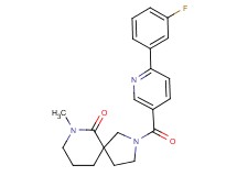 2-{[6-(3-fluorophenyl)pyridin-3-yl]carbonyl}-7-methyl-2,7-diazaspiro[4.5]decan-6-one