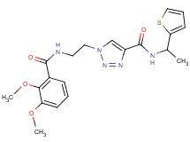 1-{2-[(2,3-dimethoxybenzoyl)amino]ethyl}-N-[1-(2-thienyl)ethyl]-1H-1,2,3-triazole-4-carboxamide