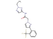 N-(2-ethyl-2H-1,2,3-triazol-4-yl)-2-{3-[2-(trifluoromethyl)phenyl]-1H-pyrazol-1-yl}acetamide