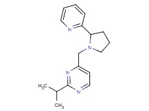2-isopropyl-4-[(2-pyridin-2-ylpyrrolidin-1-yl)methyl]pyrimidine