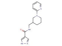N-[(1-pyridin-2-ylpiperidin-3-yl)methyl]-1H-pyrazole-4-carboxamide