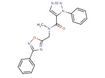 N-methyl-1-phenyl-N-[(3-phenyl-1,2,4-oxadiazol-5-yl)methyl]-1H-1,2,3-triazole-5-carboxamide