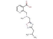 2-{[[(3-isobutyl-1,2,4-oxadiazol-5-yl)methyl](methyl)amino]methyl}nicotinic acid