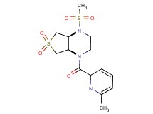 (4aS*,7aR*)-1-[(6-methyl-2-pyridinyl)carbonyl]-4-(methylsulfonyl)octahydrothieno[3,4-b]pyrazine 6,6-dioxide