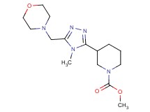 methyl 3-[4-methyl-5-(morpholin-4-ylmethyl)-4H-1,2,4-triazol-3-yl]piperidine-1-carboxylate