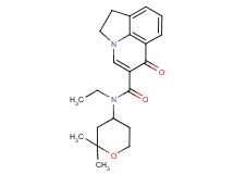 N-(2,2-dimethyltetrahydro-2H-pyran-4-yl)-N-ethyl-6-oxo-1,2-dihydro-6H-pyrrolo[3,2,1-ij]quinoline-5-carboxamide