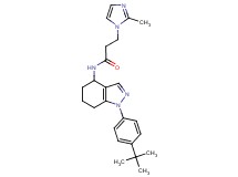 N-[1-(4-tert-butylphenyl)-4,5,6,7-tetrahydro-1H-indazol-4-yl]-3-(2-methyl-1H-imidazol-1-yl)propanamide