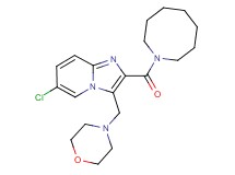 2-(1-azocanylcarbonyl)-6-chloro-3-(4-morpholinylmethyl)imidazo[1,2-a]pyridine