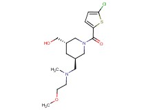 ((3S*,5R*)-1-[(5-chloro-2-thienyl)carbonyl]-5-{[(2-methoxyethyl)(methyl)amino]methyl}piperidin-3-yl)methanol