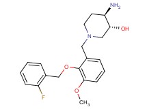 (3R*,4R*)-4-amino-1-{2-[(2-fluorobenzyl)oxy]-3-methoxybenzyl}piperidin-3-ol