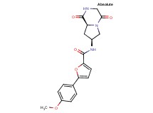 N-[(7S,8aS)-1,4-dioxooctahydropyrrolo[1,2-a]pyrazin-7-yl]-5-(4-methoxyphenyl)-2-furamide