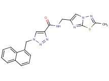 N-[(2-methylimidazo[2,1-b][1,3,4]thiadiazol-6-yl)methyl]-1-(1-naphthylmethyl)-1H-1,2,3-triazole-4-carboxamide