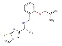 (1-imidazo[2,1-b][1,3]thiazol-6-ylethyl){2-[(2-methylprop-2-en-1-yl)oxy]benzyl}amine