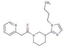 2-{2-[3-(1-butyl-1H-imidazol-2-yl)-1-piperidinyl]-2-oxoethyl}pyridine