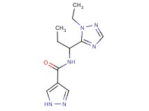 N-[1-(1-ethyl-1H-1,2,4-triazol-5-yl)propyl]-1H-pyrazole-4-carboxamide