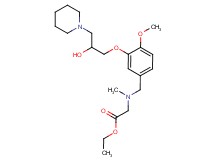 ethyl N-{3-[2-hydroxy-3-(1-piperidinyl)propoxy]-4-methoxybenzyl}-N-methylglycinate
