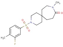 3-[(3-fluoro-4-methylphenyl)sulfonyl]-9-methyl-3,9-diazaspiro[5.6]dodecan-10-one