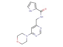 N-{[6-(4-morpholinyl)-4-pyrimidinyl]methyl}-1H-pyrrole-2-carboxamide