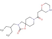 3-(2-ethylbutyl)-8-(2-morpholinylacetyl)-1-oxa-3,8-diazaspiro[4.5]decan-2-one hydrochloride