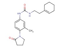 N-(2-cyclohex-1-en-1-ylethyl)-N'-[3-methyl-4-(2-oxopyrrolidin-1-yl)phenyl]urea