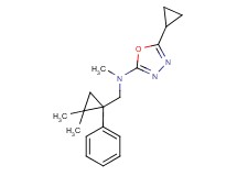 5-cyclopropyl-N-[(2,2-dimethyl-1-phenylcyclopropyl)methyl]-N-methyl-1,3,4-oxadiazol-2-amine