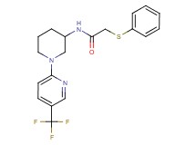 2-(phenylthio)-N-{1-[5-(trifluoromethyl)-2-pyridinyl]-3-piperidinyl}acetamide