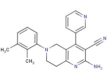 2-amino-6-(2,3-dimethylphenyl)-4-pyridin-3-yl-5,6,7,8-tetrahydro-1,6-naphthyridine-3-carbonitrile