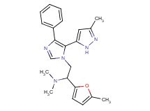 N,N-dimethyl-1-(5-methyl-2-furyl)-2-[5-(3-methyl-1H-pyrazol-5-yl)-4-phenyl-1H-imidazol-1-yl]ethanamine
