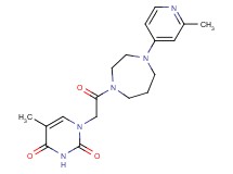 5-methyl-1-{2-[4-(2-methyl-4-pyridinyl)-1,4-diazepan-1-yl]-2-oxoethyl}-2,4(1H,3H)-pyrimidinedione