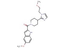 5-methoxy-2-({4-[1-(2-methoxyethyl)-1H-imidazol-2-yl]piperidin-1-yl}carbonyl)-1H-indole