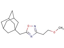 5-(1-adamantylmethyl)-3-(2-methoxyethyl)-1,2,4-oxadiazole