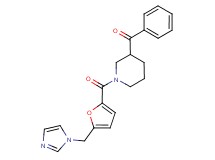 {1-[5-(1H-imidazol-1-ylmethyl)-2-furoyl]-3-piperidinyl}(phenyl)methanone