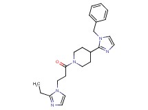 4-(1-benzyl-1H-imidazol-2-yl)-1-[3-(2-ethyl-1H-imidazol-1-yl)propanoyl]piperidine