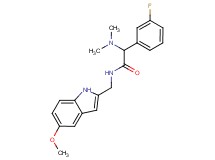 2-(dimethylamino)-2-(3-fluorophenyl)-N-[(5-methoxy-1H-indol-2-yl)methyl]acetamide