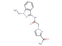 2-(3-acetyl-1H-pyrazol-1-yl)-N-(1-ethyl-1H-indazol-3-yl)acetamide