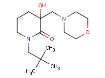 1-(2,2-dimethylpropyl)-3-hydroxy-3-(4-morpholinylmethyl)-2-piperidinone