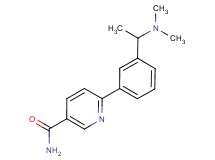 6-{3-[1-(dimethylamino)ethyl]phenyl}nicotinamide
