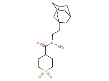 N-[2-(1-adamantyl)ethyl]-N-methyltetrahydro-2H-thiopyran-4-carboxamide 1,1-dioxide
