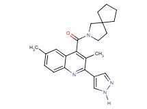 4-(2-azaspiro[4.4]non-2-ylcarbonyl)-3,6-dimethyl-2-(1H-pyrazol-4-yl)quinoline