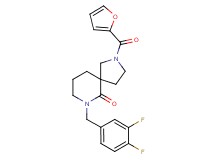 7-(3,4-difluorobenzyl)-2-(2-furoyl)-2,7-diazaspiro[4.5]decan-6-one