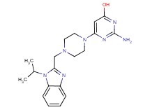 2-amino-6-{4-[(1-isopropyl-1H-benzimidazol-2-yl)methyl]piperazin-1-yl}pyrimidin-4-ol