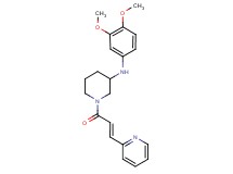 N-(3,4-dimethoxyphenyl)-1-[(2E)-3-(2-pyridinyl)-2-propenoyl]-3-piperidinamine