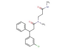 N~3~-[3-(3-chlorophenyl)-3-phenylpropanoyl]-N~1~,N~3~-dimethyl-beta-alaninamide