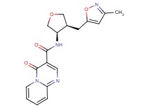 N-{(3R*,4S*)-4-[(3-methylisoxazol-5-yl)methyl]tetrahydrofuran-3-yl}-4-oxo-4H-pyrido[1,2-a]pyrimidine-3-carboxamide