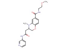 N-(2-methoxyethyl)-4-methyl-3-[2-oxo-2-(pyridin-3-ylamino)ethyl]-3,4-dihydro-2H-1,4-benzoxazine-6-carboxamide