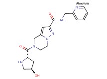 5-[(4R)-4-hydroxy-L-prolyl]-N-(2-pyridinylmethyl)-4,5,6,7-tetrahydropyrazolo[1,5-a]pyrazine-2-carboxamide dihydrochloride