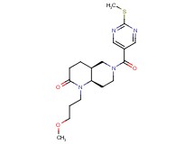(4aS*,8aR*)-1-(3-methoxypropyl)-6-{[2-(methylthio)pyrimidin-5-yl]carbonyl}octahydro-1,6-naphthyridin-2(1H)-one