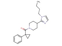 4-(1-butyl-1H-imidazol-2-yl)-1-[(1-phenylcyclopropyl)carbonyl]piperidine