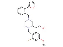 2-{1-(2-fluoro-4-methoxybenzyl)-4-[2-(2-furyl)benzyl]-2-piperazinyl}ethanol